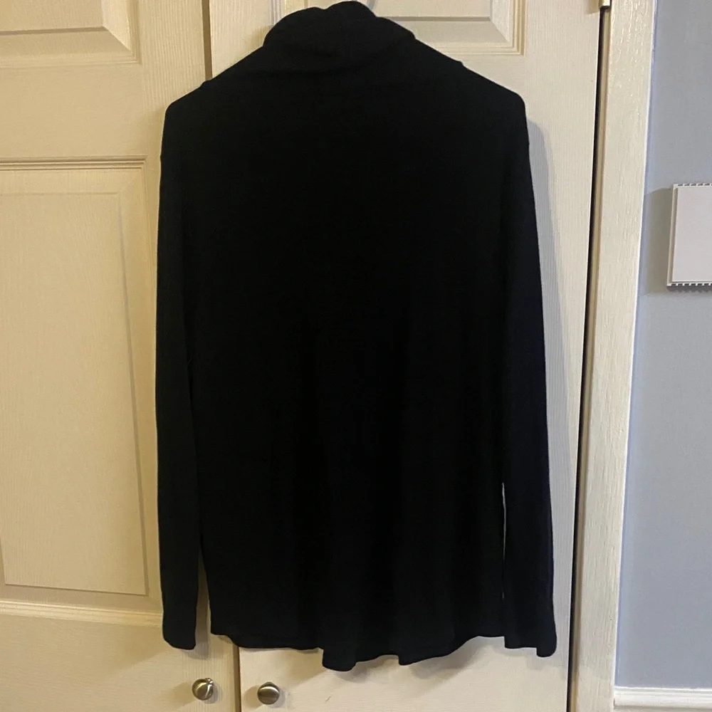Chico's Black Cowl Neck Top - Picture 5 of 7